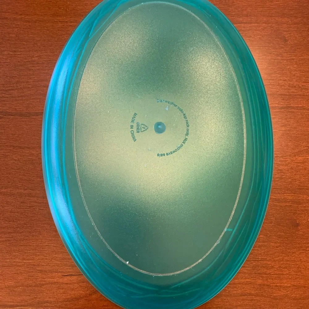 Home Decor Decorative Storage Tray Organizer Oval Sea Green